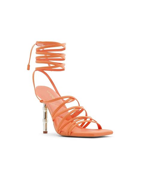 aldo orange sandals